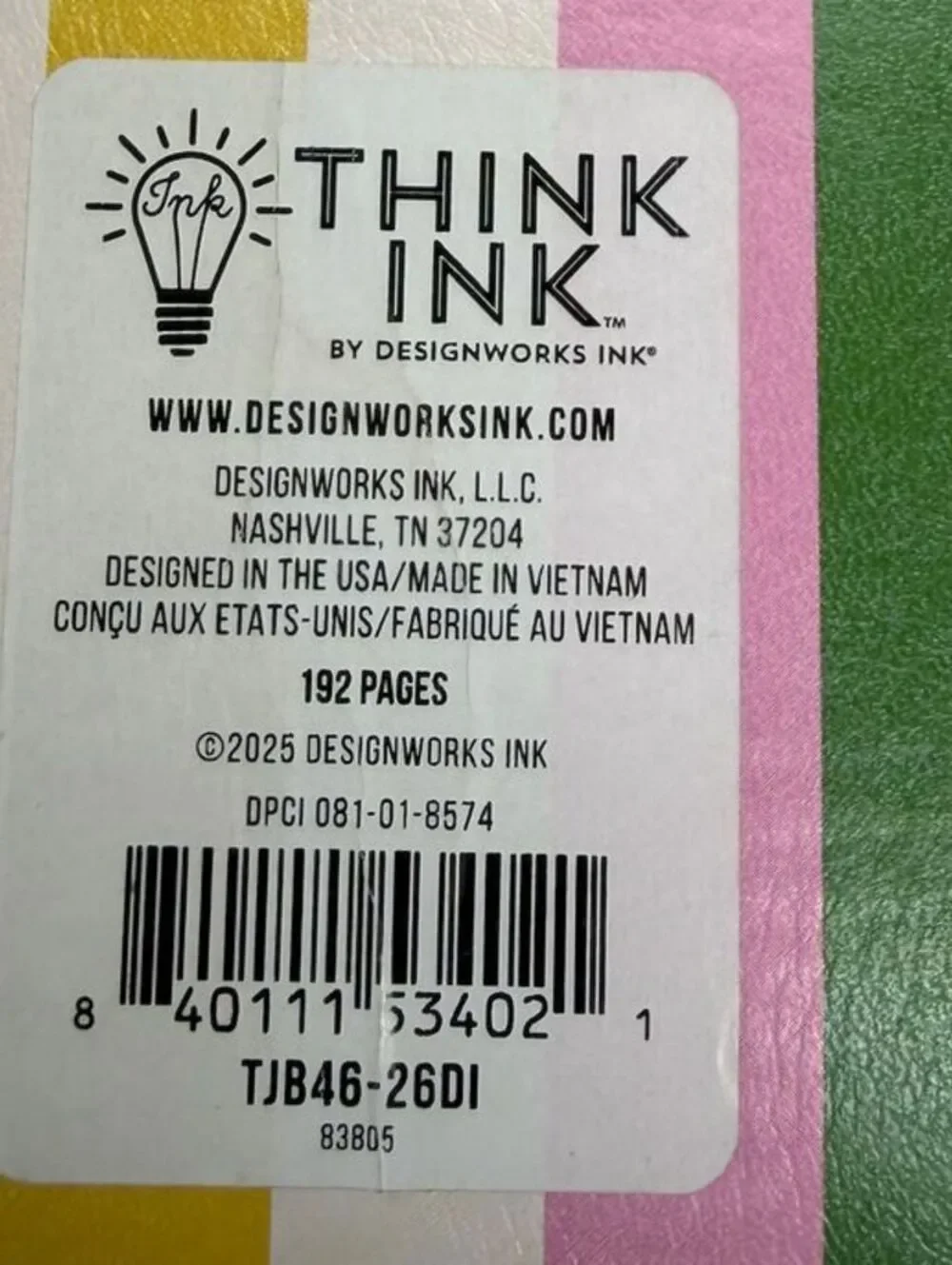 New Think Ink Everyday Gratitude HC Journal & Gold Pen Set DesignWorks Ink Goals